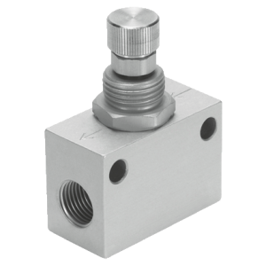 شیر کنترل جریان یا فلو کنترل یکطرفه بین راهی رزوه M5 فستو مدل GR-M5-B